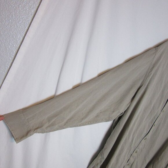 Tommy Bahama Button Up Shirt Long Sleeve Mens 3XL Tall Beige Tan Tencel - Picture 6 of 7